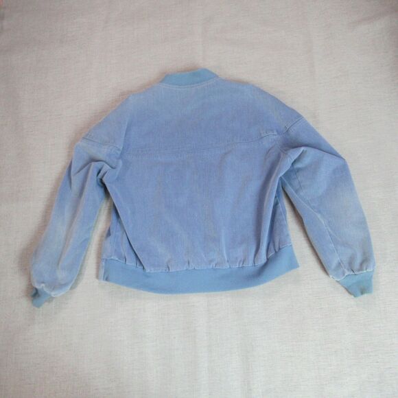 Vintage Outerwear From Sears Jacket Mens XL Blue Corduroy Bomber Rustic Grunge - Picture 9 of 11